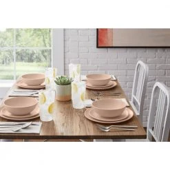 Taryn Melamine Salad Plates in Matte Aged Clay (Set of 6) by StyleWell -Dinnerware Shop aged clay stylewell salad plates dessert plates aa5479acl 1d 1000