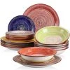 Albero 18-Piece Assorted Colors Stoneware Bark Glaze Dinnerware Set (Service For 6) by vancasso 2 Albero 18-Piece Assorted Colors Stoneware Bark Glaze Dinnerware Set (Service For 6) by vancasso -Dinnerware Shop albero dinnerware sets vc albero sb 64 1000