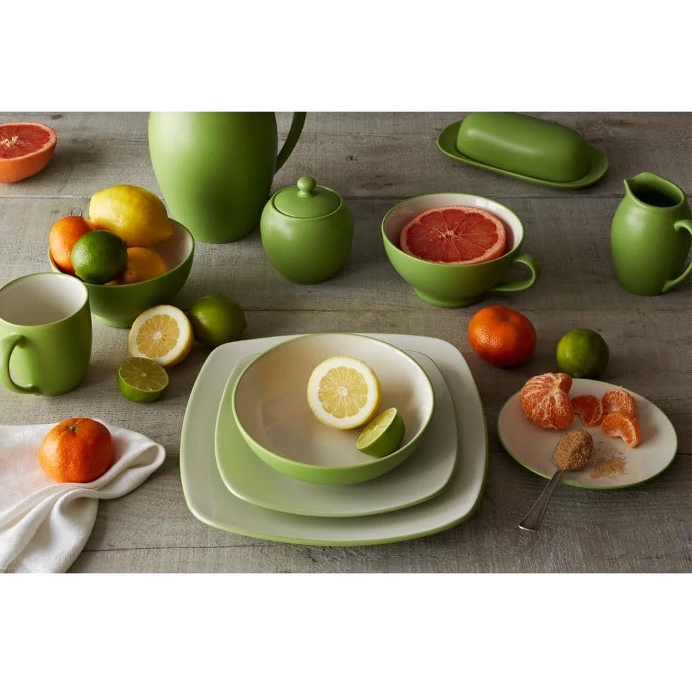 Colorwave 20 fl.oz Apple Green Stoneware Rice Bowl 5-3/4 in. (Set of 4) by Noritake 4 Colorwave 20 fl.oz Apple Green Stoneware Rice Bowl 5-3/4 in. (Set of 4) by Noritake - Image 2