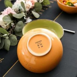 Navia 27.05 fl. oz. 4-Piece Assorted Colors Stoneware Cereal Bowl Pasta Bowl Large Serving Bowl (Set of 4) by vancasso -Dinnerware Shop aqua blue orange red grass green vancasso bowls vc navia 16 sdw 1f 1000