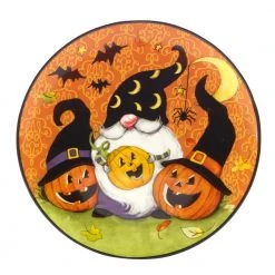 Halloween Gnomes Assorted Colors Dessert Plates (Set of 4) by Certified International -Dinnerware Shop assorted colors certified international salad plates dessert plates 26123 44 1000