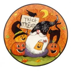 Halloween Gnomes Assorted Colors Dessert Plates (Set of 4) by Certified International -Dinnerware Shop assorted colors certified international salad plates dessert plates 26123 4f 1000