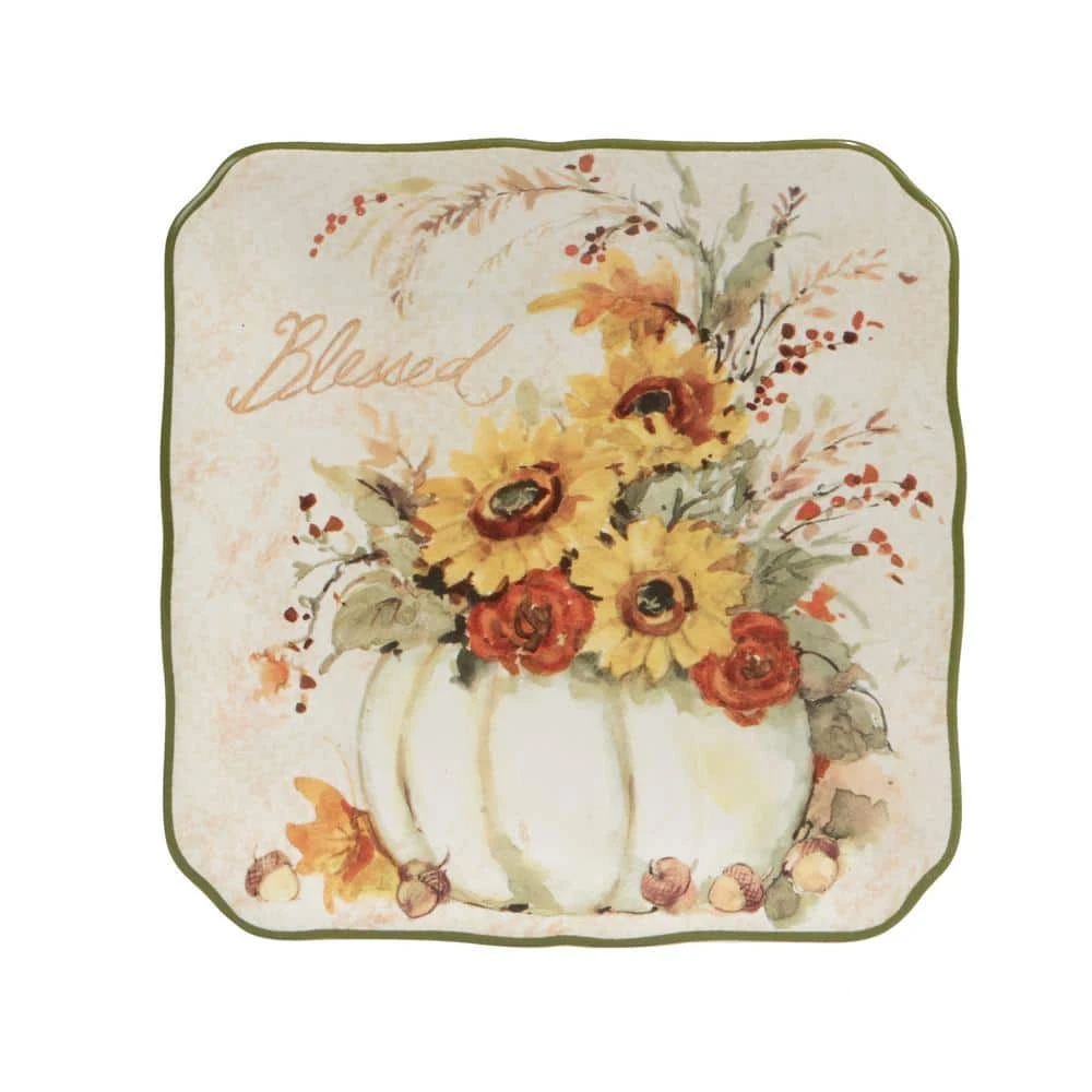 Harvest Morning Assorted Colors Dessert Plates (Set of 4) by Certified International 5 Harvest Morning Assorted Colors Dessert Plates (Set of 4) by Certified International - Image 3