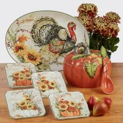 Harvest Morning Assorted Colors Dessert Plates (Set of 4) by Certified International 13 Harvest Morning Assorted Colors Dessert Plates (Set of 4) by Certified International -Dinnerware Shop assorted colors certified international salad plates dessert plates 28960set4 fa 1000