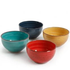 Color Speckle 5.25 in. 24 fl. oz. Cereal Bowl (Set of 4) by Gibson Home 7 Color Speckle 5.25 in. 24 fl. oz. Cereal Bowl (Set of 4) by Gibson Home -Dinnerware Shop assorted colors gibson home bowls 985105510m c3 1000