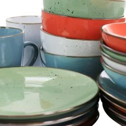 Evelyn 20 Piece Round Stoneware Dinnerware Set in Assorted Colors by Elama 16 Evelyn 20 Piece Round Stoneware Dinnerware Set in Assorted Colors by Elama -Dinnerware Shop assorted elama dinnerware sets 985115302m 76 1000