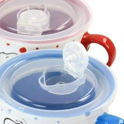 Peanuts Freckled Joy 25 fl. oz. Assorted Colors Stoneware Soup Bowl Cup and Lid (Set of 4) by Gibson 14 Peanuts Freckled Joy 25 fl. oz. Assorted Colors Stoneware Soup Bowl Cup and Lid (Set of 4) by Gibson -Dinnerware Shop assorted gibson bowls 985118492m 44 1000