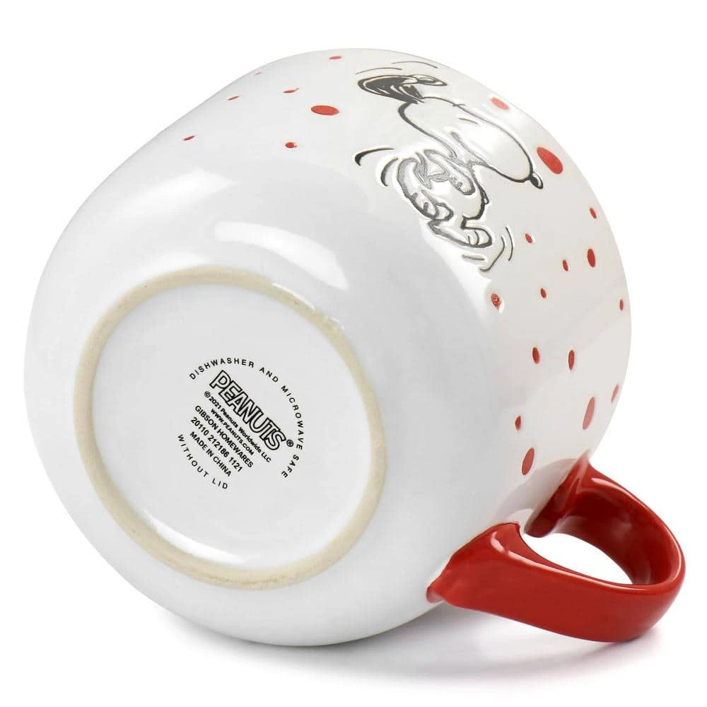 Peanuts Freckled Joy 25 fl. oz. Assorted Colors Stoneware Soup Bowl Cup and Lid (Set of 4) by Gibson 8 Peanuts Freckled Joy 25 fl. oz. Assorted Colors Stoneware Soup Bowl Cup and Lid (Set of 4) by Gibson - Image 6