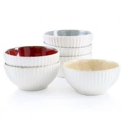 Sierra 22 fl.oz 6.3 in. Assorted Colors Stoneware Cereal Bowls (Set of 6) by Laurie Gates -Dinnerware Shop assorted laurie gates bowls 985116865m 1d 1000