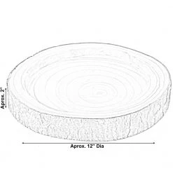12 Dia in. Beige/ Cream Wood Tree Bark Indented Display Tray Serving Plate Platter Charger by Vintiquewise 13 12 Dia in. Beige/ Cream Wood Tree Bark Indented Display Tray Serving Plate Platter Charger by Vintiquewise -Dinnerware Shop beige cream vintiquewise charger plates qi003840 12 44 1000
