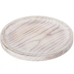 Vintage Raw Wood Charger Round Display Tray by Vintiquewise 11 Vintage Raw Wood Charger Round Display Tray by Vintiquewise -Dinnerware Shop beige cream vintiquewise charger plates qi003842 4f 1000
