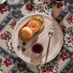 Vintage Raw Wood Charger Round Display Tray by Vintiquewise 15 Vintage Raw Wood Charger Round Display Tray by Vintiquewise -Dinnerware Shop beige cream vintiquewise charger plates qi003842 76 1000