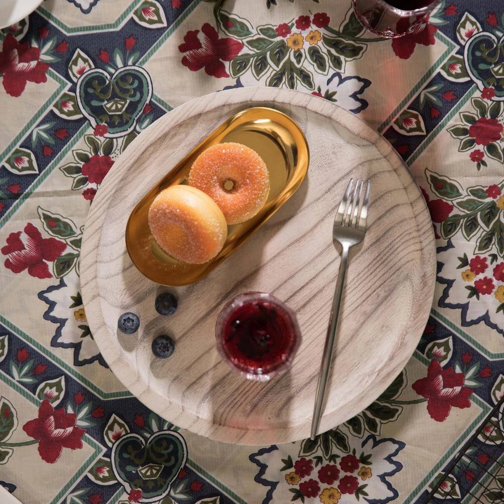 Vintage Raw Wood Charger Round Display Tray by Vintiquewise 9 Vintage Raw Wood Charger Round Display Tray by Vintiquewise - Image 7