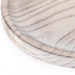 Vintage Raw Wood Charger Round Display Tray by Vintiquewise 14 Vintage Raw Wood Charger Round Display Tray by Vintiquewise -Dinnerware Shop beige cream vintiquewise charger plates qi003842 fa 1000