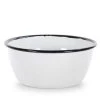 Black Rolled Edge 3-Cup Enamelware Bowl (Set of 4) by Golden Rabbit -Dinnerware Shop black golden rabbit bowls rbw93 64 1000