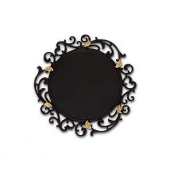 Gold Leaf Brown Metal Charger-Set of 4 by GG Collection