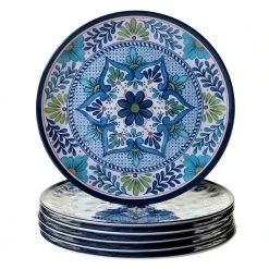 Talavera 6-Piece Blue Dinner Plate Set by Certified International