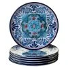 Talavera 6-Piece Blue Salad Plate Set by Certified International -Dinnerware Shop blue certified international salad plates dessert plates 20286set 6 64 1000