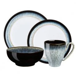 Halo 4-Piece Contemporary Blue Clay Dinnerware Set (Service for 1) by Denby