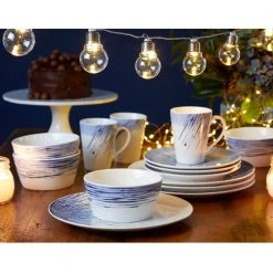 Hanabi Blue/White Porcelain 12-PieceDinnerware Set (Service for 4) by Noritake 12 Hanabi Blue/White Porcelain 12-PieceDinnerware Set (Service for 4) by Noritake -Dinnerware Shop blue noritake dinnerware sets g013 hp12a 31 1000