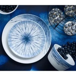 Hanabi Blue/White Porcelain 12-PieceDinnerware Set (Service for 4) by Noritake 13 Hanabi Blue/White Porcelain 12-PieceDinnerware Set (Service for 4) by Noritake -Dinnerware Shop blue noritake dinnerware sets g013 hp12a fa 1000