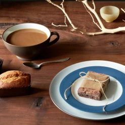 Colorwave Blue Stoneware Coupe Salad Plate 8-1/4 in. by Noritake -Dinnerware Shop blue noritake salad plates dessert plates 8484 405 76 1000