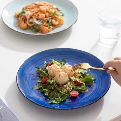 Bonita Blue Series Stoneware Dinner Plates (Set of 6) by vancasso -Dinnerware Shop blue series vancasso dinner plates vc bonita bdp 31 1000