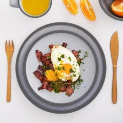 Stone + Lain Tina Stoneware Collection, Round Shape Dish Set, 32-Piece Service for 8, Blue and Grey by STONE LAIN -Dinnerware Shop blue stone lain dinnerware sets blb0666 b020002 44 1000