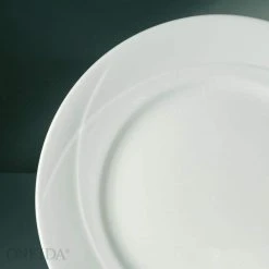 Vision 10.625 in. Bone China Plates (Set of 12) by Oneida 8 Vision 10.625 in. Bone China Plates (Set of 12) by Oneida -Dinnerware Shop bone white oneida dinner plates f1150000152 4f 1000