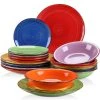 Bonita 18-Piece Stoneware Assorted Colors Dinnerware Set (Service For 6) by vancasso -Dinnerware Shop bonita csb vancasso dinnerware sets vc bonita csb 64 1000