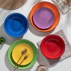 Bonita 18-Piece Stoneware Assorted Colors Dinnerware Set (Service For 6) by vancasso -Dinnerware Shop bonita csb vancasso dinnerware sets vc bonita csb fa 1000