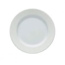 6.5 in. Ivy Flourish Porcelain Round Rim Plates (Set of 24) by Oneida