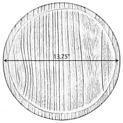 Natural Wooden Round Dish Ornament Slice Tray Table Charger with Height by Vintiquewise 12 Natural Wooden Round Dish Ornament Slice Tray Table Charger with Height by Vintiquewise -Dinnerware Shop browns tans vintiquewise charger plates qi004378 1f 1000