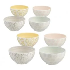 Leyla 8-Piece Hand-Decorated Mix & Match Bowl Set (Service for 8) by Home Decorators Collection