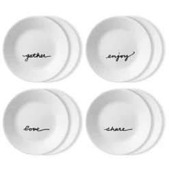 Studio 8-Piece Casual Celebrations Glass Dinnerware Set (Service for 8) by Corelle