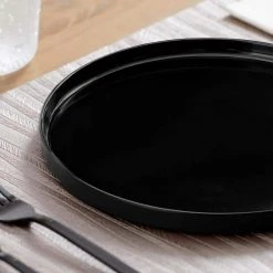 Trenblay Melamine Dinnerware Set in Charcoal Black (Service For 4) by Home Decorators Collection -Dinnerware Shop charcoal black home decorators collection dinnerware sets tpl1105mdsbb c3 1000