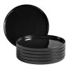 Trenblay Melamine Salad Plates in Charcoal Black (Set of 6) by Home Decorators Collection 1 Trenblay Melamine Salad Plates in Charcoal Black (Set of 6) by Home Decorators Collection -Dinnerware Shop charcoal black home decorators collection salad plates dessert plates tpl1085msblk 64 1000