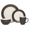Harmony 16-Piece Casual Charcoal Stoneware Dinnerware Set (Set for 4) by Pfaltzgraff -Dinnerware Shop charcoal pfaltzgraff dinnerware sets 5131069 64 1000