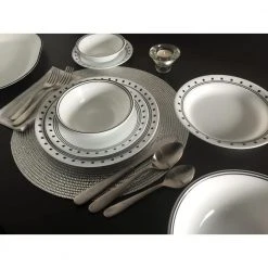 16-Piece Modern City Block Glass Dinnerware Set (Service for 4) by Corelle -Dinnerware Shop city block corelle dinnerware sets 1074208 31 1000