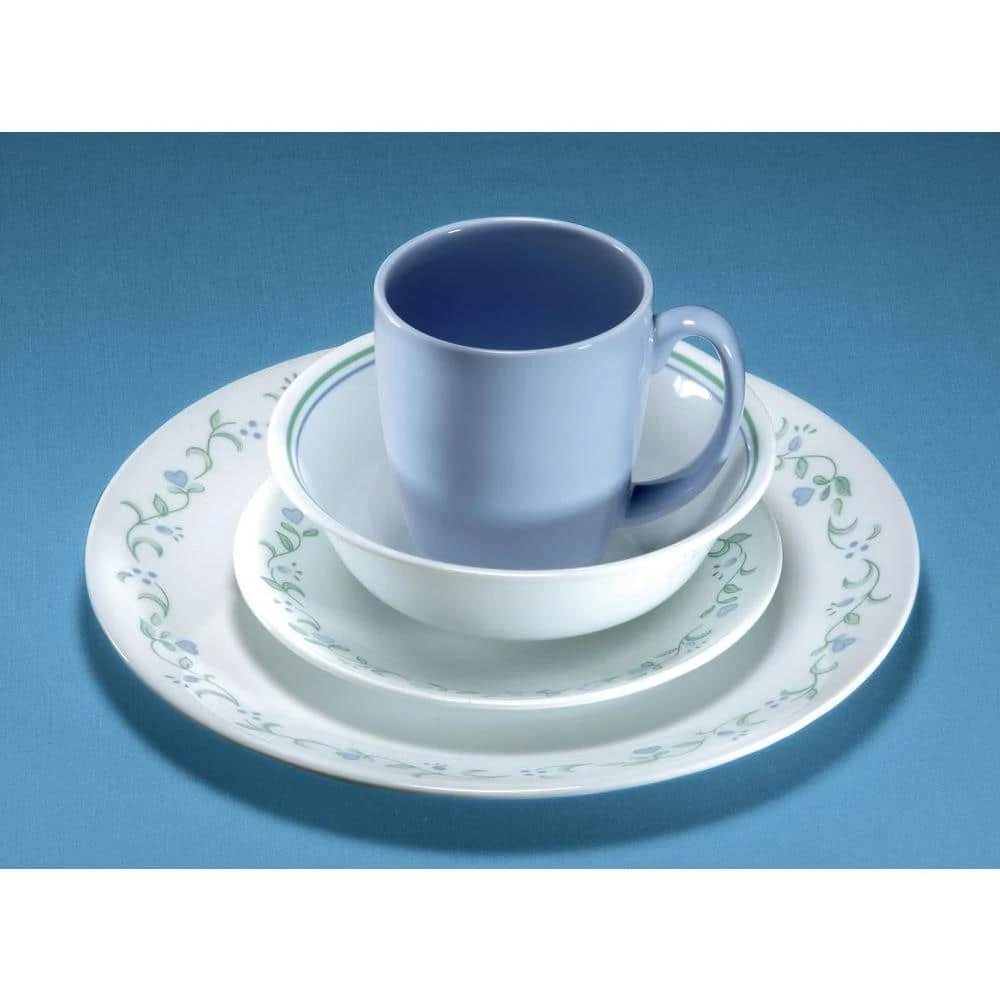 16-Piece Casual Country Cottage Glass Dinnerware Set (Service for 4) by Corelle - Image 2