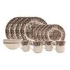 His Majesty 16-Piece Stoneware Cream and Brown Dinnerware Set (Service for 4) by Unbranded 1 His Majesty 16-Piece Stoneware Cream and Brown Dinnerware Set (Service for 4) by Unbranded -Dinnerware Shop cream dinnerware sets 1052530 64 1000