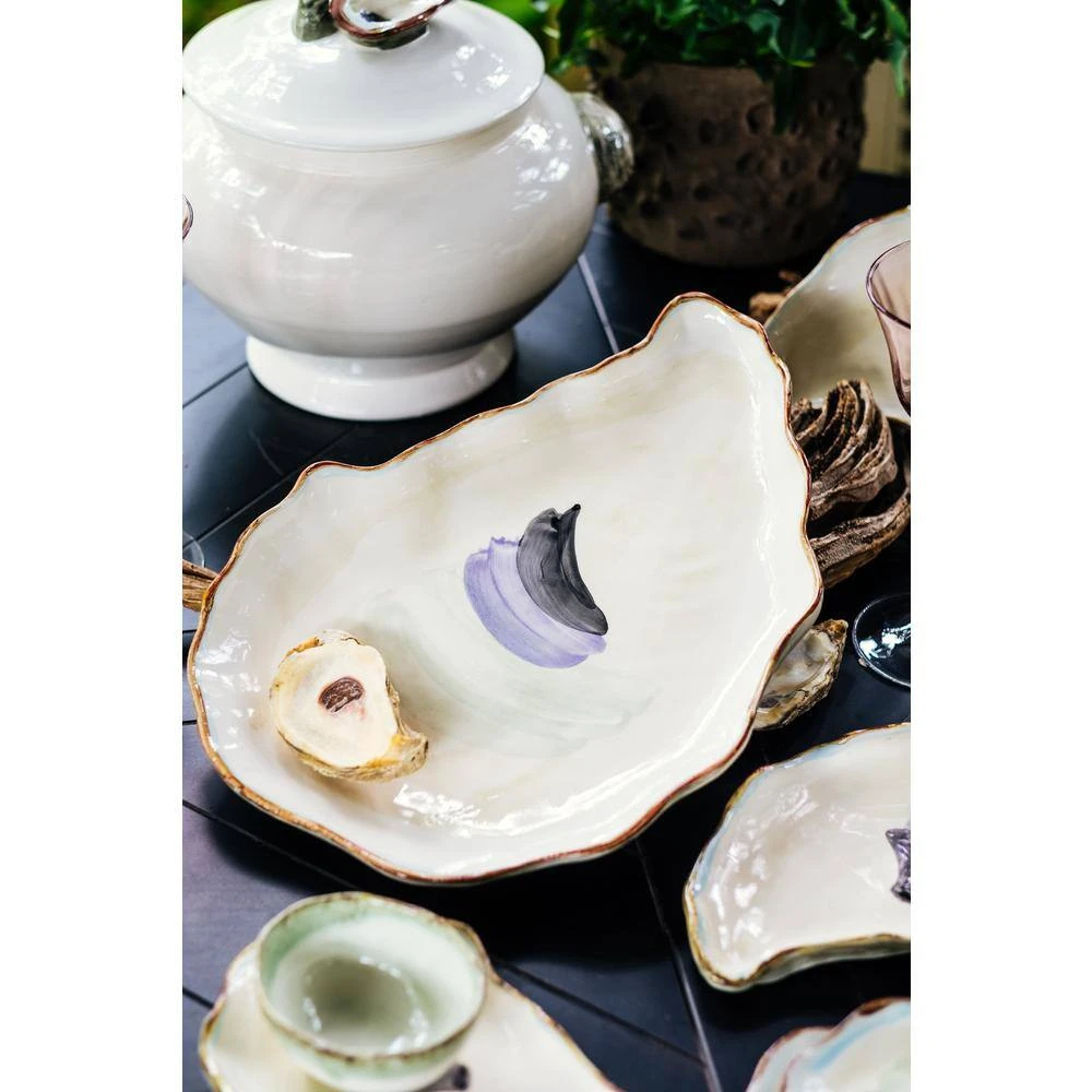 Seaside Medium Oyster Plate (Set of 4) by Abigails 5 Seaside Medium Oyster Plate (Set of 4) by Abigails - Image 3