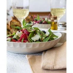 Dinnerware Bowl 32 oz. Cream Stoneware (Set of 4) by Over and Back -Dinnerware Shop cream over and back bowls 922918 1f 1000