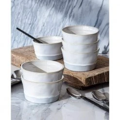 7.78 fl.oz Beige round ramekin Stoneware bowls (Set of 6) by Over and Back 9 7.78 fl.oz Beige round ramekin Stoneware bowls (Set of 6) by Over and Back -Dinnerware Shop cream over and back bowls 929160 a0 1000