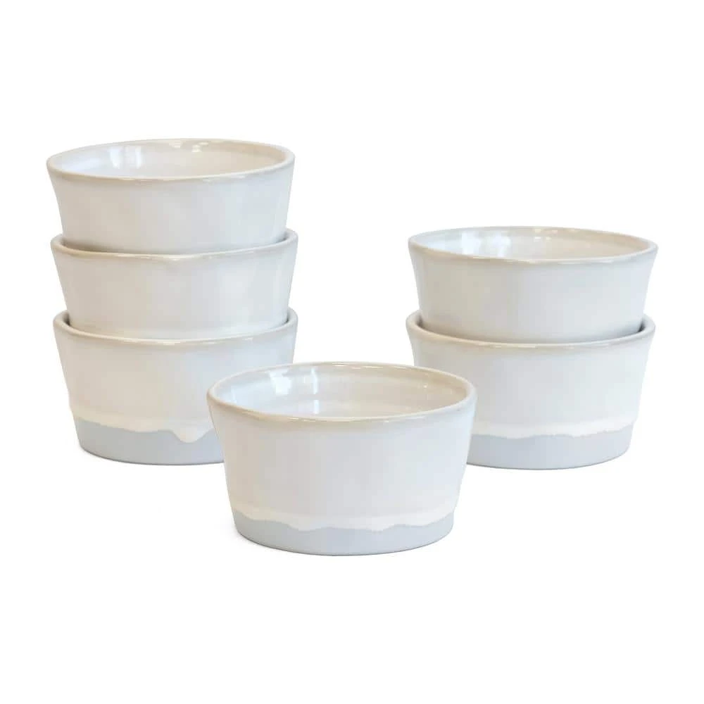 7.78 fl.oz Beige round ramekin Stoneware bowls (Set of 6) by Over and Back 4 7.78 fl.oz Beige round ramekin Stoneware bowls (Set of 6) by Over and Back - Image 2