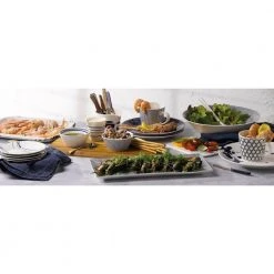 Pacific Mixed Patterns Blue and White Porcelain Tapas Plates (Set of 6) by Royal Doulton -Dinnerware Shop dark blue pattern on white glazed finish royal doulton salad plates dessert plates 40009465 1f 1000