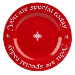 Waechtersbach You Are Special Today Red Ceramic Plate Set Gift Boxed with Pen by Unbranded