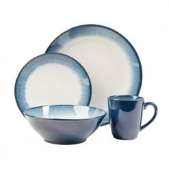 Novelle 16-Piece Casual Dusk Porcelain Dinnerware Set (Service for 4) by Sango