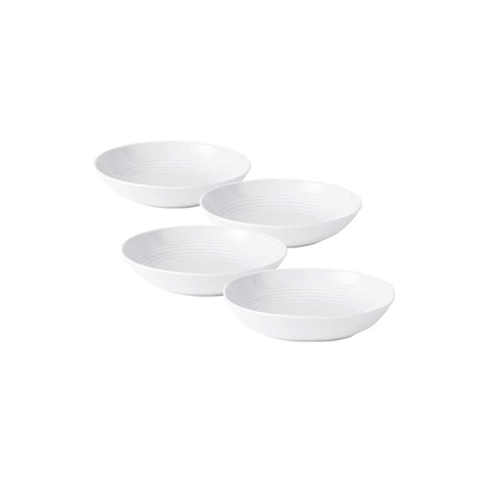 Gordon Ramsay Maze 32 fl. oz. White Stoneware Pasta Bowl (Set of 4) by Royal Doulton Exclusively for Gordon Ramsay 3 Gordon Ramsay Maze 32 fl. oz. White Stoneware Pasta Bowl (Set of 4) by Royal Doulton Exclusively for Gordon Ramsay