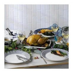 Pacific Mixed Patterns Blue and White Accent Plates (Set of 6) by Royal Doulton -Dinnerware Shop glazed royal doulton salad plates dessert plates 40009468 1f 1000